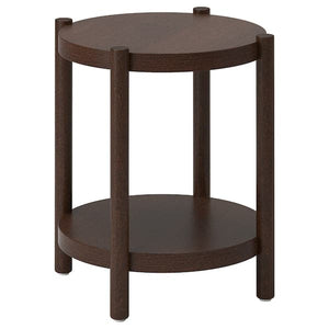 LISTERBY - Side table, dark brown beech veneer, 50 cm - best price from Maltashopper.com 10562250