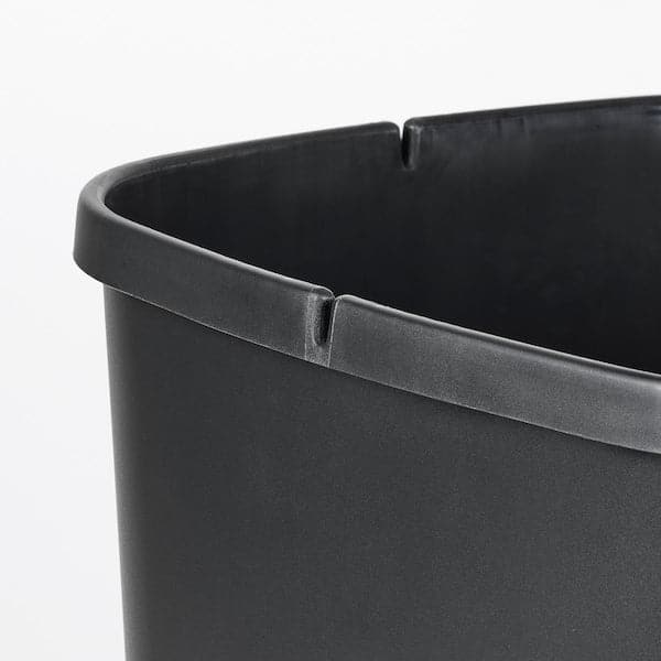 LÖVKVAST - Bin with lid, black, 50 l - best price from Maltashopper.com 20531098