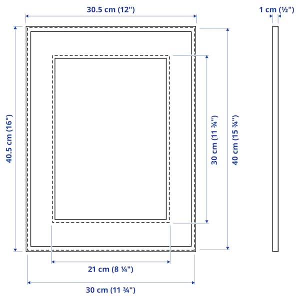 Ikea LOMVIKEN - Frame, aluminium, 30x40 cm