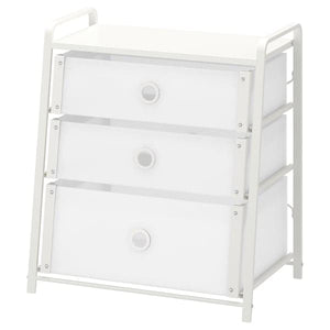 LOTE - Chest of 3 drawers, white, 55x62 cm - best price from Maltashopper.com 50293722