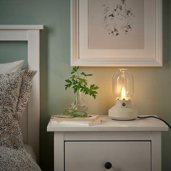 Ikea LUNNOM - LED bulb E14 210 lumen, dimmable/chandelier brown clear glass