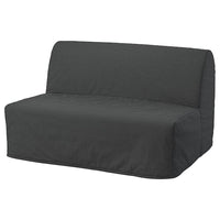 LYCKSELE cover for 2-seat sofa-bed, Vansbro dark grey