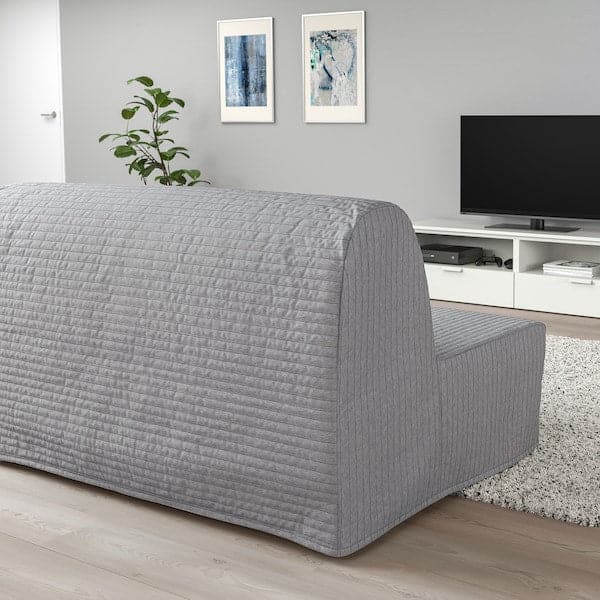 Ikea LYCKSELE LÖVÅS 2 seater sofa bed - Knisa light grey ,