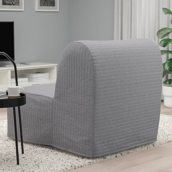 Ikea LYCKSELE LÖVÅS Bed chair - Light grey Knisa ,
