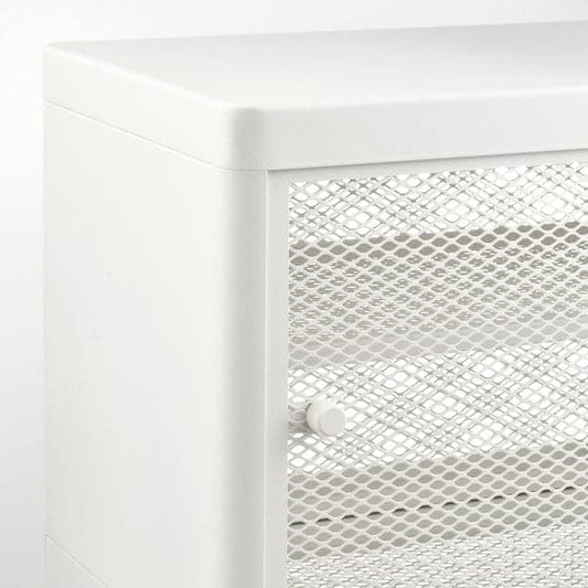 Ikea MACKAPÄR - Bench with sliding doors, white, , 100x37 cm