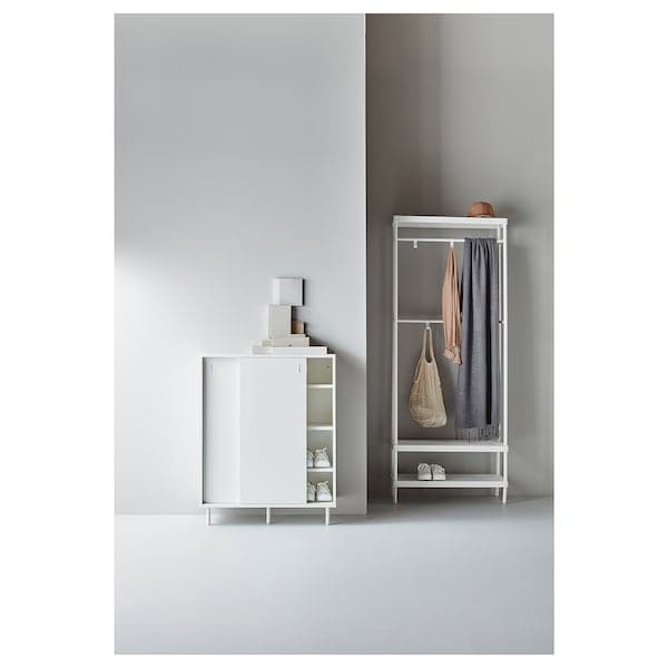 MACKAPÄR - Shoe cabinet/storage, white , 80x35x102 cm - best price from Maltashopper.com 50334751