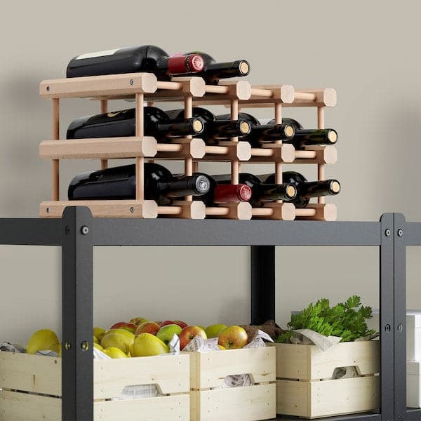 MAGNETISK - 12-bottle wine rack, solid wood - best price from Maltashopper.com 50514115