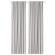 MAJGULL room darkening curtains, 1 pair, light grey/with heading tape, 145x300 cm