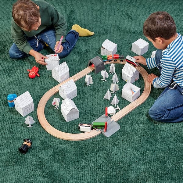 MÅLA - 10-pc cardboard town template set - best price from Maltashopper.com 70495347