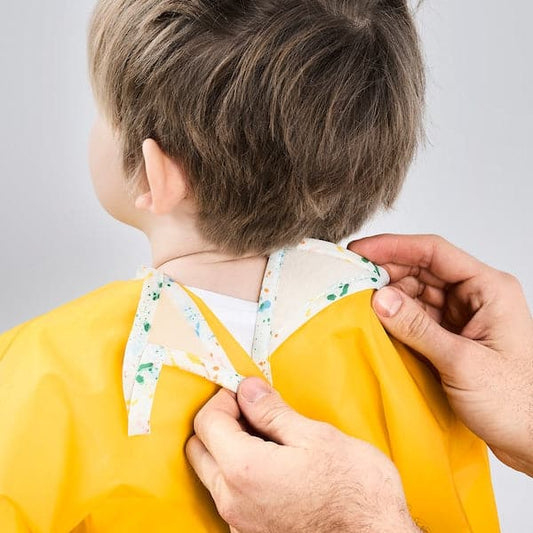 Ikea MÅLA - Apron with long sleeves, yellow