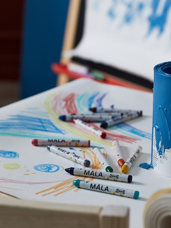 MÅLA - Wax crayon, mixed colours - best price from Maltashopper.com 00455547