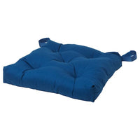 MALINDA chair cushion, dark blue, 40/35x38x7 cm