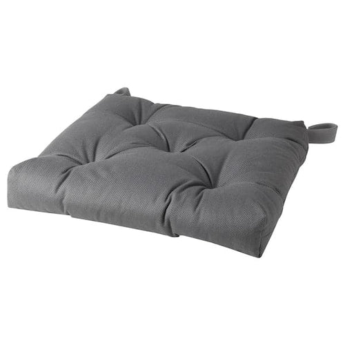 MALINDA Chair cushion - grey 40/35x38x7 cm