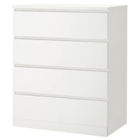 MALM chest of 4 drawers, white, 80x100 cm