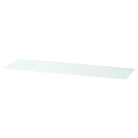 MALM glass top, white, 160x48 cm