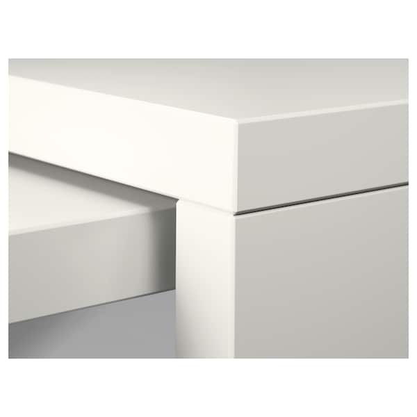 Ikea MALM - Desk with pull-out panel, white, 151x65 cm