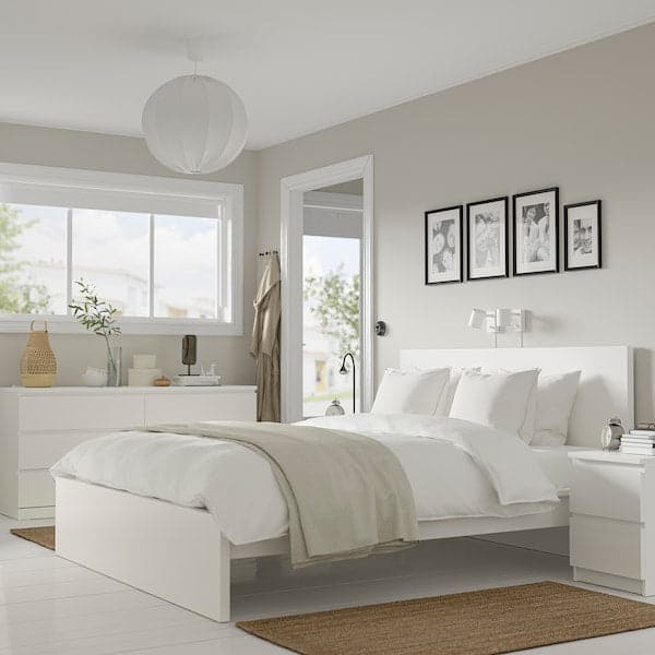 MALM - 4-piece bedroom set, white, 180x200 cm - best price from Maltashopper.com 19495162