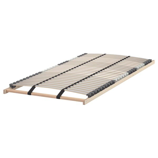 MALM - High bed frame, mord white oak veneer/Lönset, 90x200 cm , - best price from Maltashopper.com 09157299