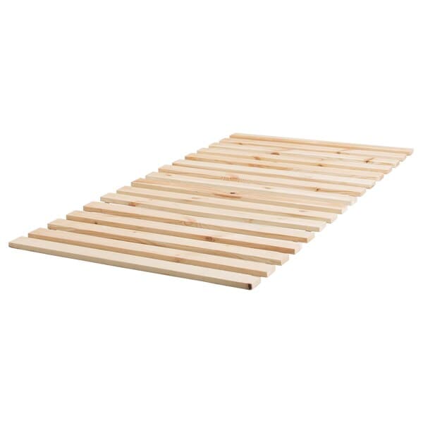 MALM - Bed frame with mattress, veneered with white/Åbygda mord oak, , 90x200 cm - best price from Maltashopper.com 69536848