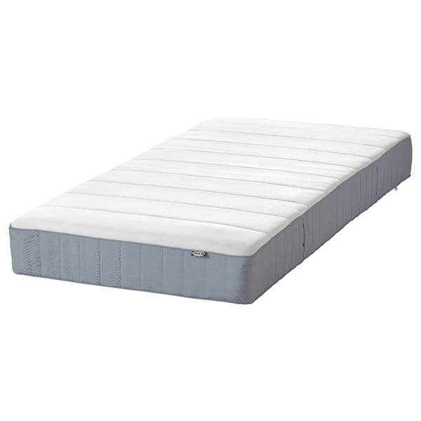 Ikea MALM - Bed frame with mattress, brown-black/Vesteröy extra-rigid, , 90x200 cm