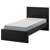 MALM bed frame with mattress, black-brown/Vesteröy extra firm, 90x200 cm