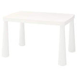 MAMMUT children's table, in/outdoor white, 77x55 cm