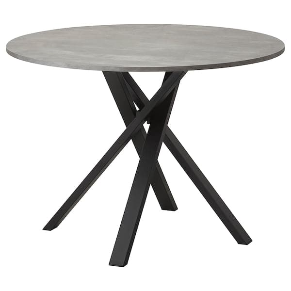 MARIEDAMM table, grigio scuro, 105 cm