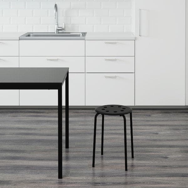 Ikea MARIUS - Stool, black, 45 cm