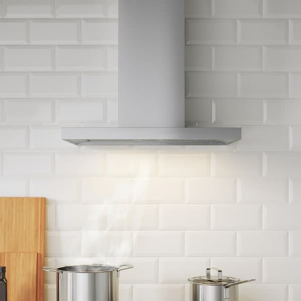 Ikea MATÄLSKARE Hood to be fixed to the wall - stainless steel color , 60 cm