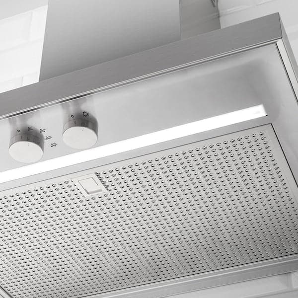 MATÄLSKARE Hood to be fixed to the wall - stainless steel color , 60 cm - best price from Maltashopper.com 90368800