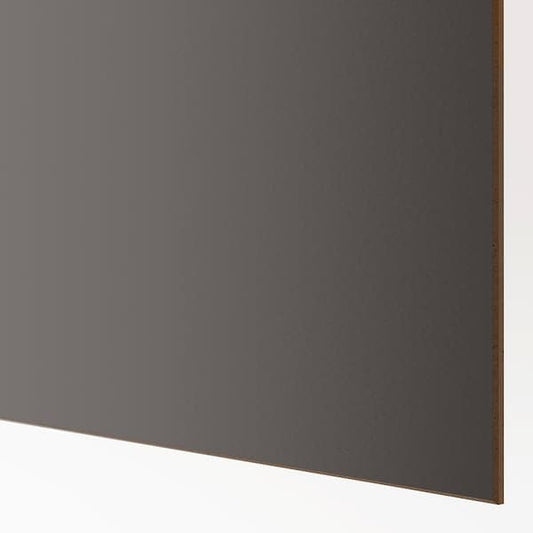 Ikea MEHAMN - 4 panels for sliding door frame, dark grey/grey-beige, 100x236 cm
