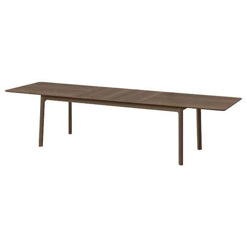 MELLANSEL - Extendable table, brown, 220 / 320x95 cm