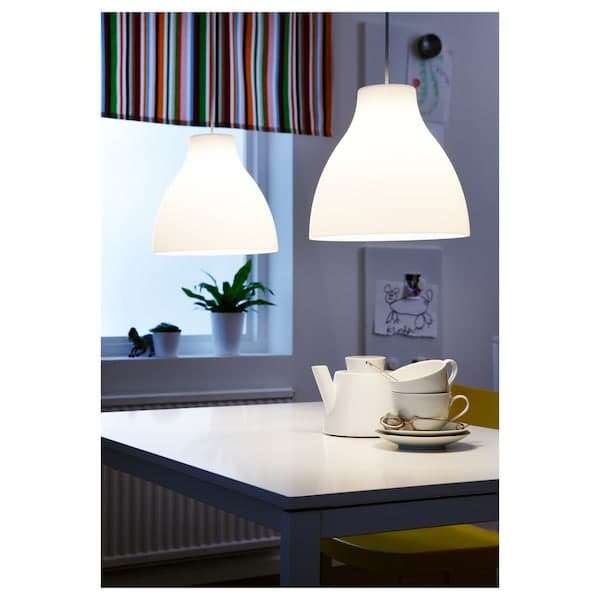 Ikea MELODI - Pendant lamp, white, 38 cm