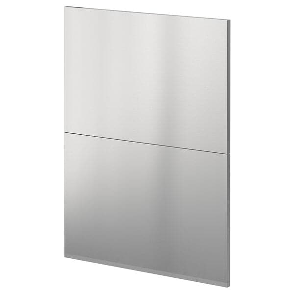 Ikea METOD - 2 fronts for dishwasher, Vårsta stainless steel, 60 cm