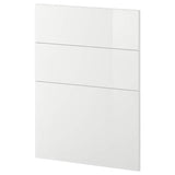 METOD 3 fronts for dishwasher, Ringhult white, 60 cm