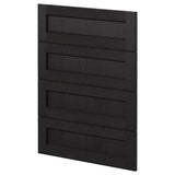 METOD 4 fronts for dishwasher, Lerhyttan black stained, 60 cm