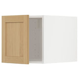 METOD top cabinet, white/Forsbacka oak, 40x40 cm