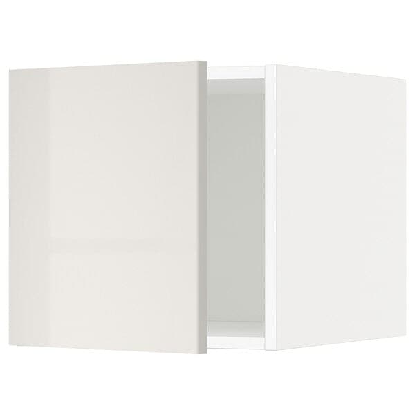 Ikea METOD - Top cabinet, white/Ringhult light grey, 40x40 cm