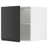 METOD top cabinet for fridge/freezer, white/Upplöv matt anthracite, 60x60 cm
