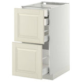 METOD / MAXIMERA base cb 2 frnts/2 low/1 md/1 hi drw, white/Bodbyn off-white, 40x60 cm