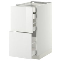 METOD / MAXIMERA base cb 2 frnts/2 low/1 md/1 hi drw, white/Ringhult white, 40x60 cm