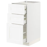 METOD / MAXIMERA base cb 3 frnts/2 low/1 md/1 hi drw, white Enköping/white wood effect, 40x60 cm