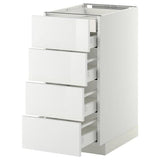 METOD / MAXIMERA base cb 4 frnts/2 low/3 md drwrs, white/Ringhult white, 40x60 cm