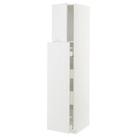 METOD / MAXIMERA hc w p-o func 1dr/4drw, white/Stensund white, 40x60x200 cm