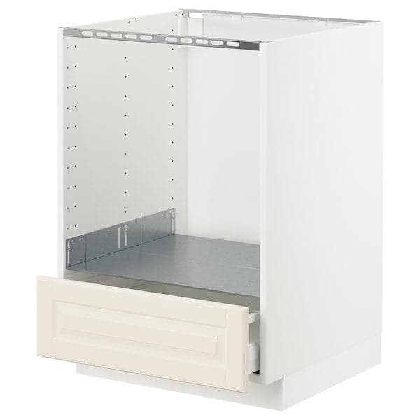 Ikea METOD / MAXIMERA - Base cabinet for oven with drawer, white/Bodbyn off-white, 60x60 cm