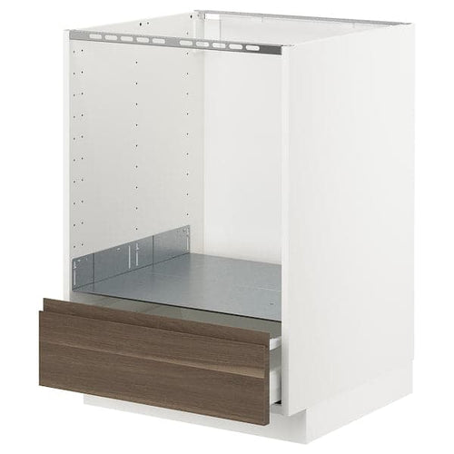 METOD / MAXIMERA - Base cabinet for oven and drawer , 60x60 cm