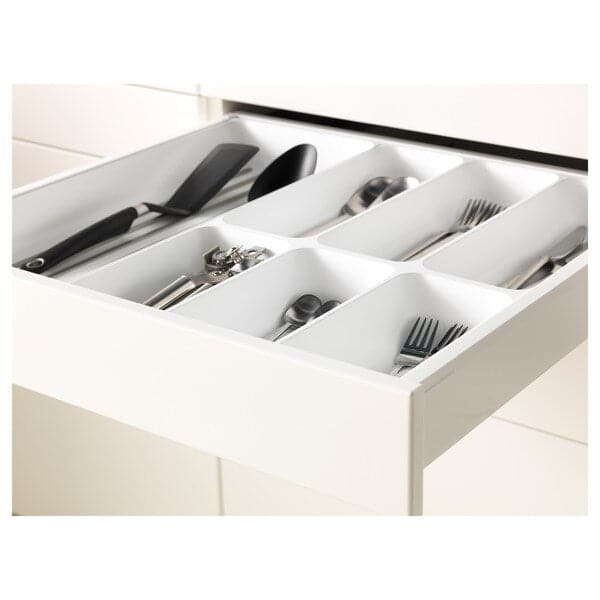 METOD / MAXIMERA - Base cab f hob/drawer/2 wire bskts, white/Bodbyn grey, 60x60 cm - best price from Maltashopper.com 09466344