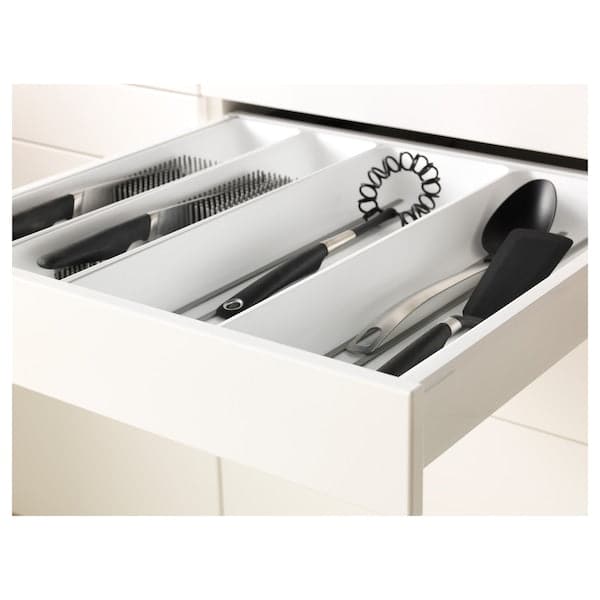 METOD / MAXIMERA - Base cab f hob/drawer/2 wire bskts, white/Bodbyn grey, 60x60 cm - best price from Maltashopper.com 09466344