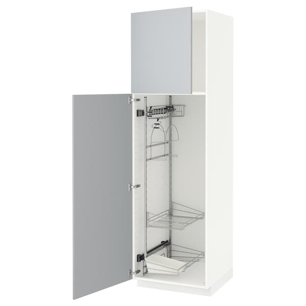 METOD / MAXIMERA Mobile alto con accessori pulizia, bianco, Veddinge  bianco, 60x60x200 cm - IKEA Italia
