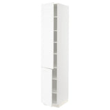 METOD high cabinet with shelves/2 doors, white Enköping/white wood effect, 40x60x220 cm